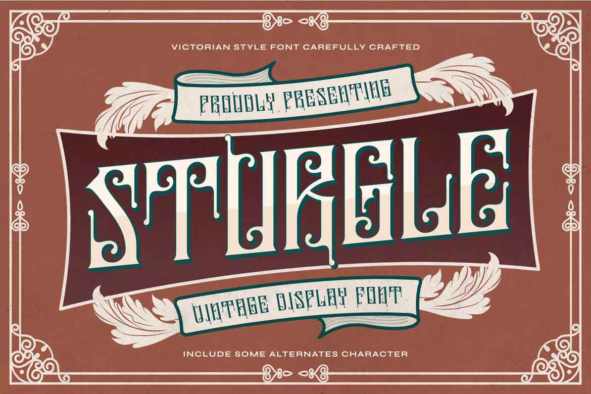 Пример шрифта Sturgle #1